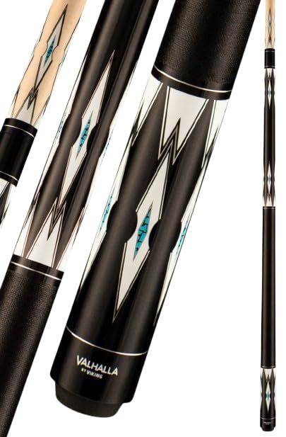 Viking Valhalla VA961 Pool Cue – 58” Two-Piece Billiard Stick – Hard Rock Maple Shaft – Pro Balance Weighting – Triangle Tip – Adjustable 18-25 oz - size: 21oz
