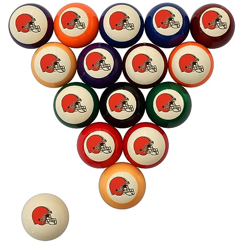 Imperial NFL Retro Billiard Ball Set - color: Cleveland Browns, Cream