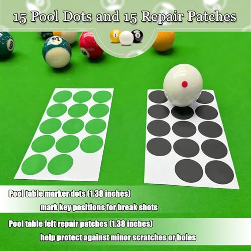 Pool Table Brush Set, Pool Table Brush for Felt & Rail Cleaning, Billiard Table Cleaner Accessories Kit