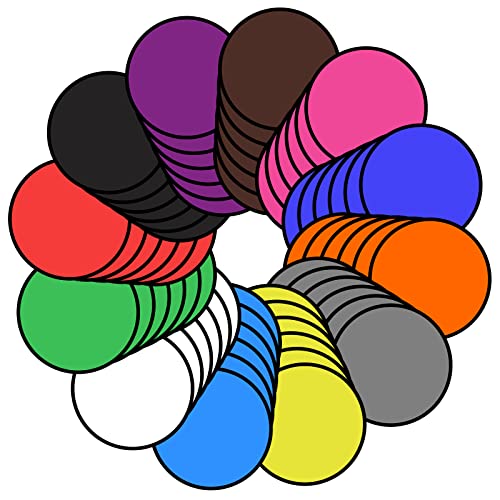 Mototo 108PCS Foldable Flying Disc Fans 8 Inch White Foldable Flying Disc Fan Bulk with Pouch Collapsible Pop up Hand Fan Toy - color: Multicolor