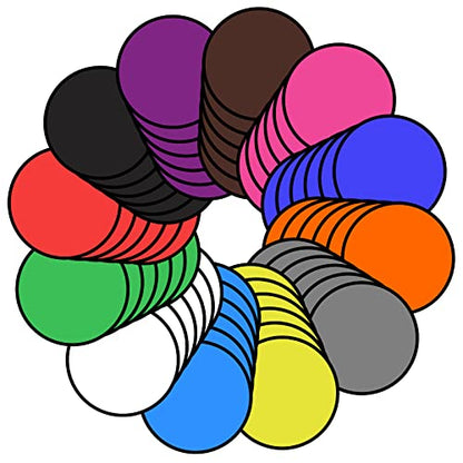 Mototo 108PCS Foldable Flying Disc Fans 8 Inch White Foldable Flying Disc Fan Bulk with Pouch Collapsible Pop up Hand Fan Toy - color: Multicolor