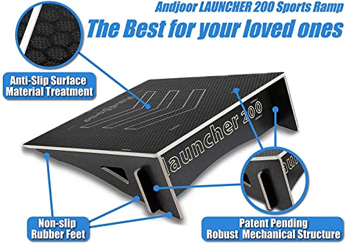 Kids Jumping Ramp for Skateboard, Bike, Scooter, BMX, RC Car and Dirt Bike, 25.2 in, Black - color: Black, size: L200