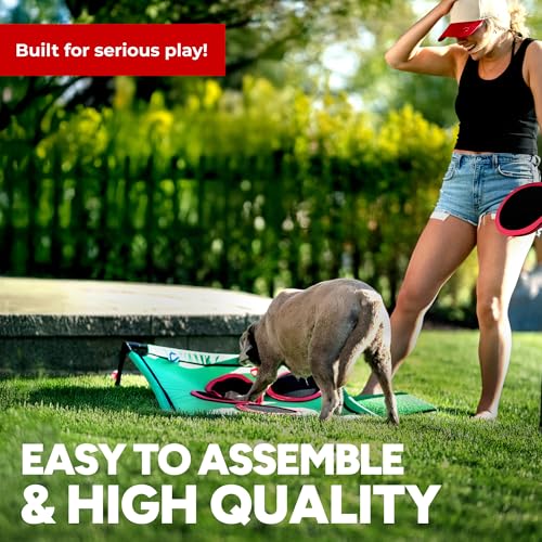 Golf Pong Game Set, Jumbo Backyard Lawn Game, Portable Indoor-Outdoor Chipping Golf Gift for Men, Women & Family Original