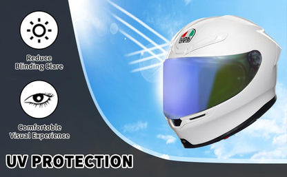 AGV K6 and K6S Visor (Aurora Blue) - color: Aurora Blue