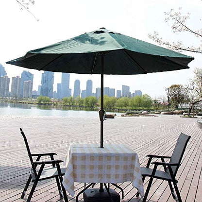 Melaluxe Spring/Summer Wrinkle-Free Waterproof Outdoor Tablecloth with Umbrella Hole and Zipper, Beige Checkered, 60-Inch-by-84 Rectangle - color: Beige Checkered, size: 60" x 84" (Rectangular)
