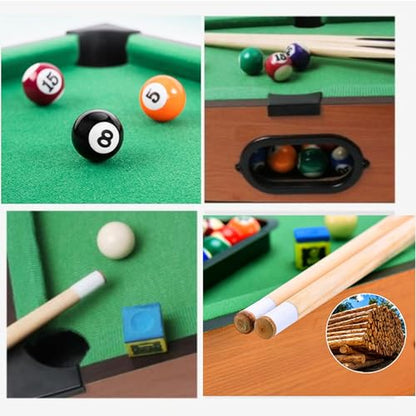 Mini Pool Table for Kids Small Billiards Game Table Top Pool Table Toy for Cat Gift for Kids Cat Pool Table Toy - style: P-20"(leg)