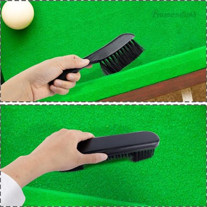 Framendino, Wooden Billiards Pool Table and Rail Brush Set Wood Billiard Cleaner Cleaning Tools Supplies (Black, 3 Pack) - color: Black