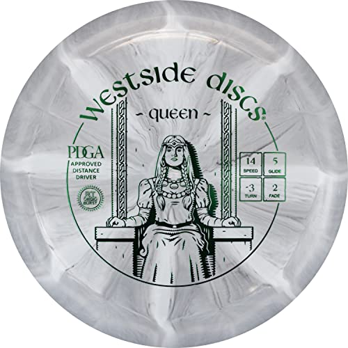 Westside Discs Origio Burst Queen Disc Golf Driver, Men and Women, Maximum Distance Frisbee Golf Disc, Great for Beginners and Easy to Throw, 176g, Stamp Color and Burst Pattern Will Vary - color: Gray