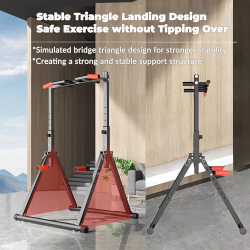 DOBESTS Power Tower Pull Up Bar Free Standing, Foldable Pull Up Station - color: Black Style 1 - Multifunction Bar
