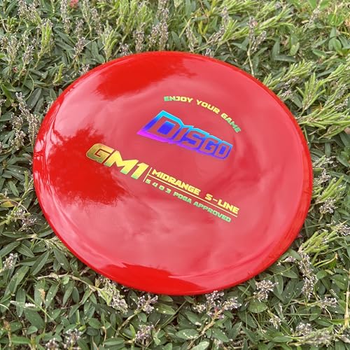 DISGO-GM1 Mid-Range Golf Disc - PDGA Approved Stable Flyer for Accuracy - Driver for Disc Golf Beginners & Players (Colors Vary) - color: Red