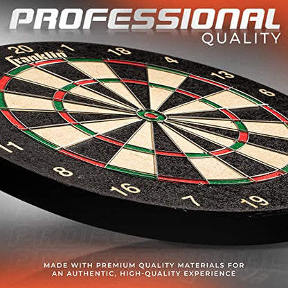 Franklin Sports Professional Dartboard - 18" Regulation Size - style: Bristle Dartboard - Wire Dartboard