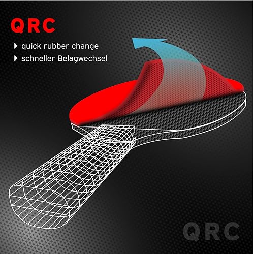 Donic-Schildkröt CarboTec Table Tennis Racket, 20% to 100% Carbon