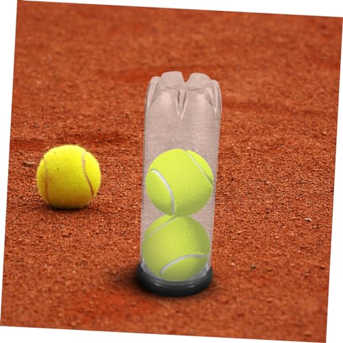 Toyvian Portable Tennis Balls Storage Bottle Clear Organizer for Tennis Badminton Table Tennis Lightweight and Durable Sports Supply Container