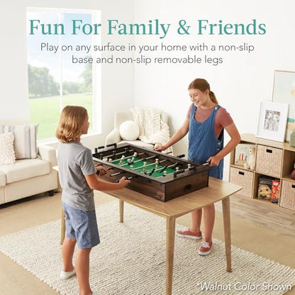 Best Choice Products 40in Tabletop Foosball Table, Compact Mini Arcade Table Hand Soccer for Kids and Adults, Home, Game Room w/ 2 Balls - color: Gray
