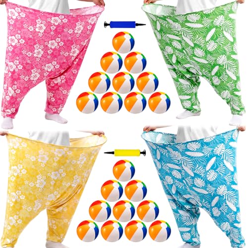 Ceenna Funny Granny Pants Game Set, Giant Pants Yard Games for Adults Players, Hilarious Team Relay Toss Race for Backyard Lawn Party Camping Family Reunion Carnival - style: Hawaiian