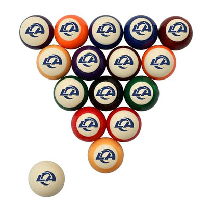 Imperial NFL Retro Billiard Ball Set - color: Los Angeles Rams, Cream