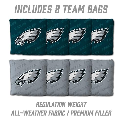 YouTheFan NFL 2’ x 4’ Professional Wood Cornhole Game with Logo Bags