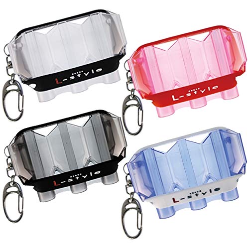 L-style Krystal Flight Case – Hard Shell Case for Dart Flights – Holds 1 Set of 3 Flights - color: Clear