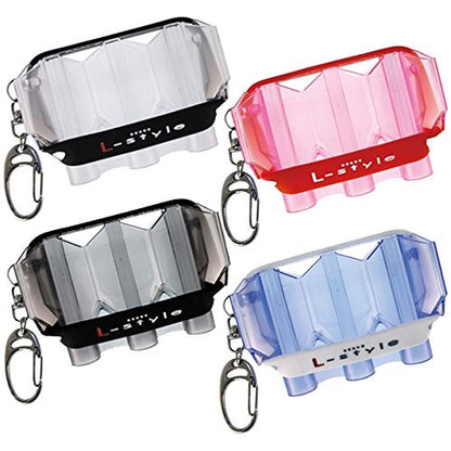 L-style Krystal Flight Case – Hard Shell Case for Dart Flights – Holds 1 Set of 3 Flights - color: Clear
