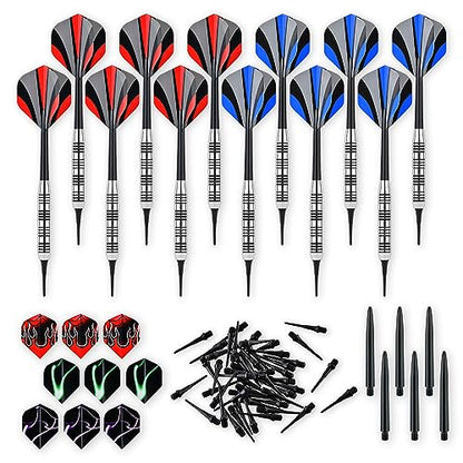 Steel Tip Darts Set 18 Grams15 Pack Steel Barrels - style: s pc 12