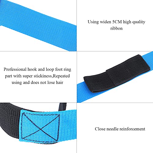 Cooperative Legged Race Band, Team Building Game, Adjustable Elastic Ankle Straps for 3 or 5 People Group, Ribbon with Zippered Storage Bag, Fun Outdoor Party Game for - style: A set of 5 people