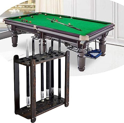 Freestanding Billiard Stick Stand - Holds 18 Cues,for Clubs Snooker Accessories, Fishing Rod Rack, Ball Set Floor