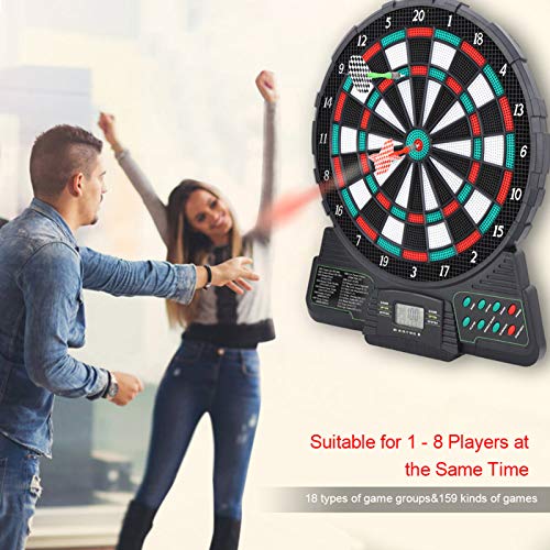 Yctze Automatic Electronic Dartboard with Darts, Scoring Tips, Sound Reminding, for Chess, Card, & Leisure Sports
