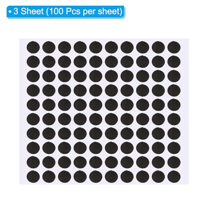 PATIKIL Pool Table Marker Dots, 3 Sheet/300Pcs Billiard Snooker Point Stickers Ball Position Locator for Billiards Practice, Black