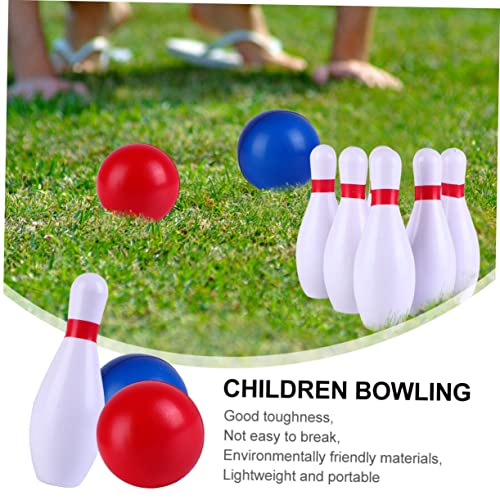 POPETPOP 1Set Colorful Bowling Ball Kit for Safe PU Material Fun Bowling with Pins Balls for Ages Easy to Assemble Play