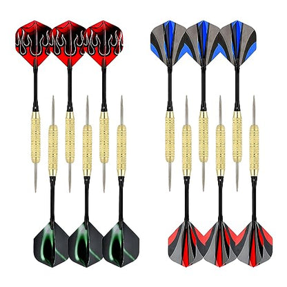 Steel Tip Darts Set 18 Grams15 Pack Steel Barrels - style: m alu 12