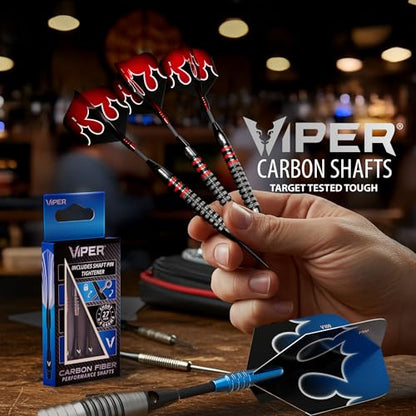Viper Carbon Fiber High Performance Ultra-Light Dart Shafts, Set of 3 - color: Silver, size: InBetween