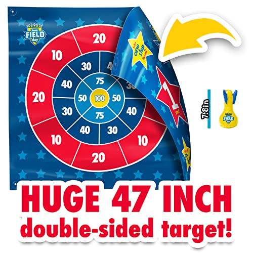 Franklin Sports Toss N Flip Darts - Indoor and Outdoor Game for Kids - Yard Toss Game with Inflatable Red + Blue Darts Included