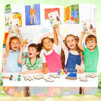 24 Pcs Farm Party Favors Wooden Painting Craft Kits Birthday Party Supplies with Organza Bag for Goodie Bags Fillers Adult Thank You Gifts - style: Farm Animal