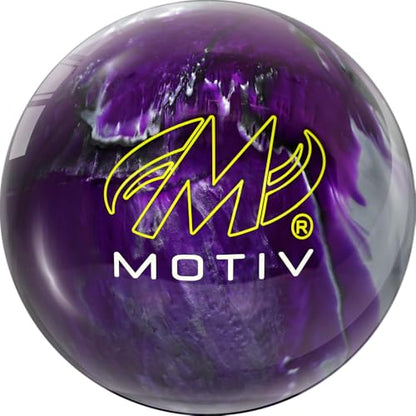 MOTIV Aspire - Bowling Ball, Spare Ball, Straight Ball, Available in 8-15 Pounds - color: Purple/Silver/Black Pearl, size: 11 Pounds