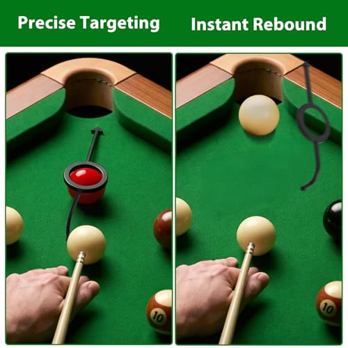 9Pcs Precision Pool Shot Aiming Aid, Billiards Aiming Trainer Billiards Accessories, Billiards' Training Aids for 2-1/4 Inch Balls, Improve Your Game for Billiard Players