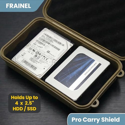 Hard Case 8x5 - Shockproof Foam for Beyblade X Launcher, HardDrive, M.2 NVMe, USB Disk | Office, Lab, Workshop, Travel | Water Repellent EDC Container