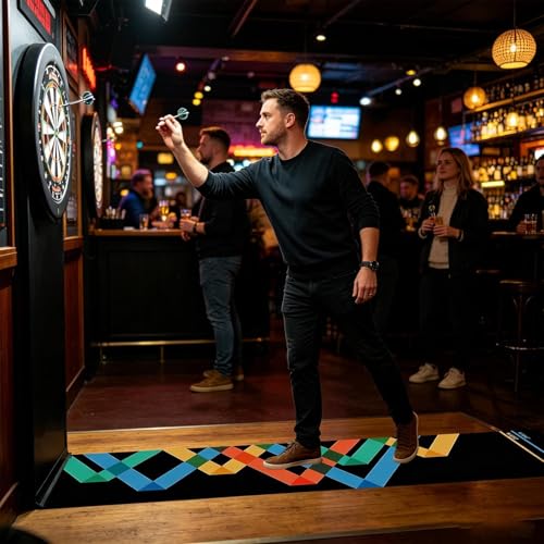 Genérico Dart Mat – Non-Slip Velvet with Portable Launch Line, Dart Mats, Game Room, Tournament, Sports Club, Office, Rest Room, - size: Do