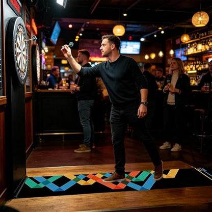 Genérico Dart Mat – Non-Slip Velvet with Portable Launch Line, Dart Mats, Game Room, Tournament, Sports Club, Office, Rest Room, - size: Do