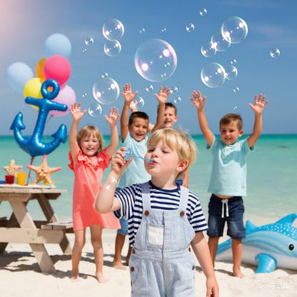 Winrayk Under the Sea Party Favors, 24Pcs Self-designed Mini Bubble Wands for Kids Ocean Animals Bubbles Bulk & Detachable Topper (6 Styles), Birthday Gift Pinata Goodie Bag Stuffer Classroom Prizes - style: Ocean Animal