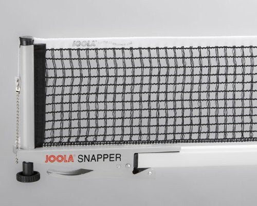 JOOLA Snapper Professional Table Tennis Net and Post Set - Portable and Easy Setup 72" Regulation Size Ping Pong Spring Activated Clamp Net, Silver