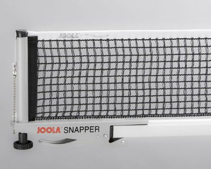 JOOLA Snapper Professional Table Tennis Net and Post Set - Portable and Easy Setup 72" Regulation Size Ping Pong Spring Activated Clamp Net, Silver