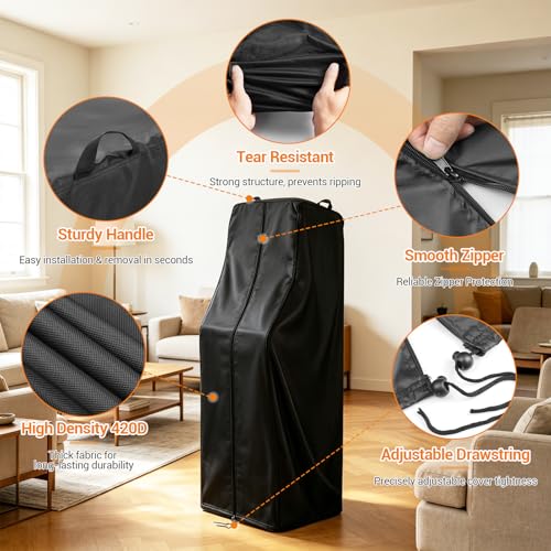 Arcade Machine Cover, Heavy-Duty Waterproof Protection for Pinball & Arcade Cabinets, Fits Most Standard Home Game Machines - size: 19"L x 19"W x 62"H
