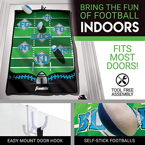 Franklin Sports MLB and NFL Target Toss Game - Kids Over The Door Mini Throwing Game - Perfect Indoor Toy for Kids - style: Football