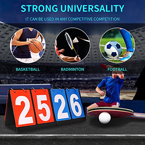 HRLORKC Scoreboard Score Keeper Score Flipper for Basketball Tennis Sports