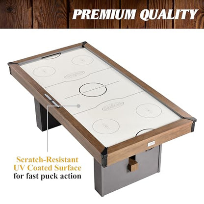 Barrington Billiards Air Hockey Table with Accessories, Perfect for Family Game Rooms | with Accessories - style: 7 Ft. Urban