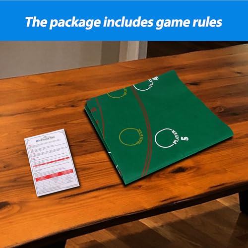 GSE Games & Sports Expert 36" x 72" Casino Layout Felt, Professional Casino Tabletop Mat for Parties, Casino Poker Game Night - style: Baccarat