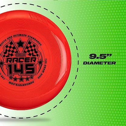 Duncan Racer 145G Weighted Flying Disc - Ultimate Disc for Junior Division, Best for Beach and Outdoor Games, Red