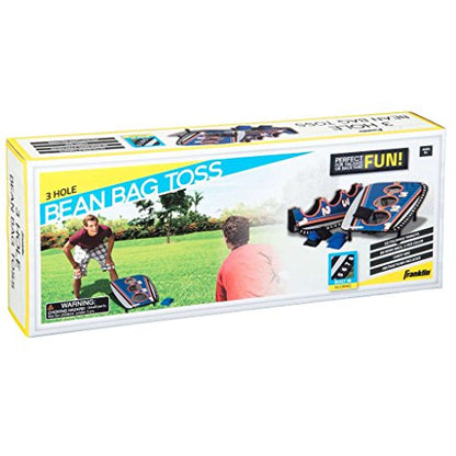 Franklin Sports Bean Bag Toss Yard Game – 3 Hole Cornhole Board Set – with 6 Bean Bags