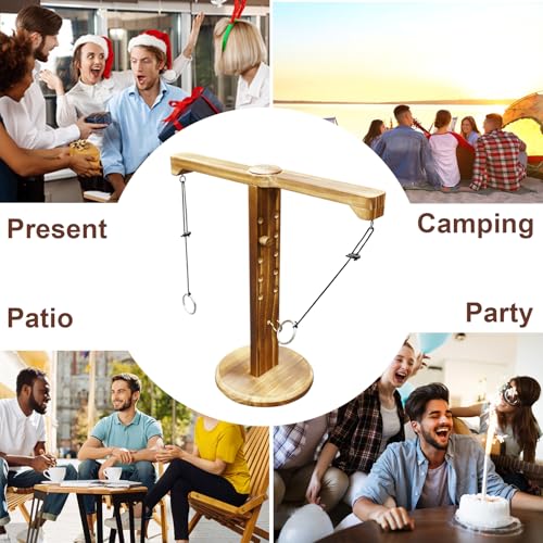 Ring Toss Game for Adults, Hook and Ring Game for Bars and Home Party, Indoor Game Outdoor Games, Tabletop Hook Games, Throwing Games, Backyard Game, Patio Decor