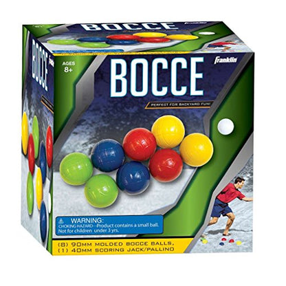 Franklin Sports Bocce Sets - Backyard + Beach Bocce Ball Sets - (8) Outdoor Balls + (1) Pallino - Adult + Family Bocce Sets - style: Recreational
